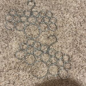 Silver Metal Scarf Hangers